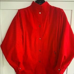 Red Button-Up Jacket